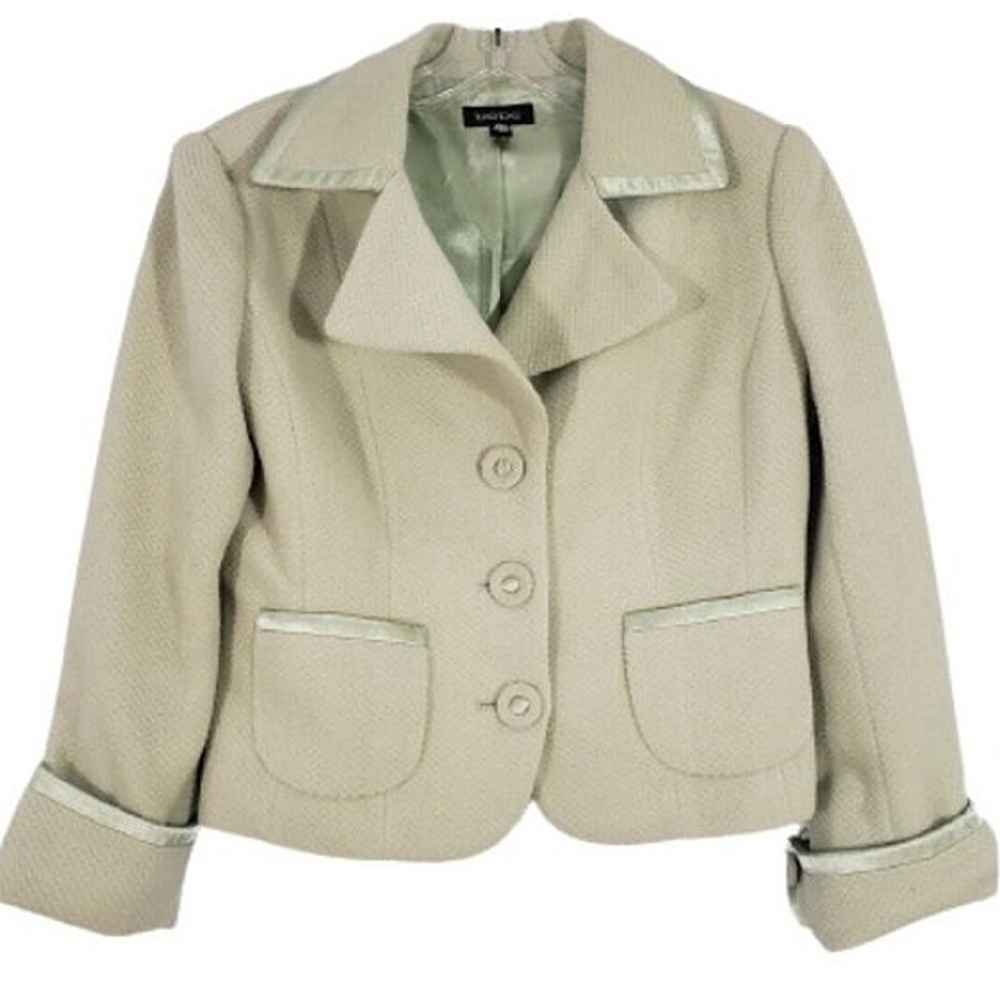 Bebe Mint Wool & Angora Blend Blazer Jacket- Sz. Med